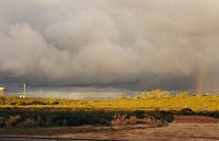 Thunder cloud and the rainbow