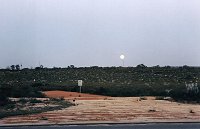 Moon rising