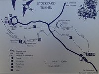 The plan of the caves area