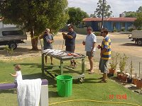 Spud, Peter, Alan & Jim - enjoying the days catch