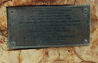 Cairn marking first landing in 1629