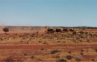 Road train near Cue