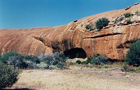 The cave with paintings
