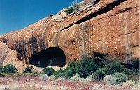 The cave with paintings