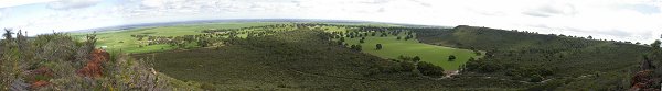 View from Yandin lookout (5 km south of Ampol Roadhouse)