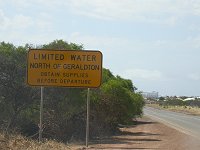 An important sign at the town entrance