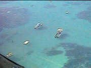 Fishermen's boats near North island