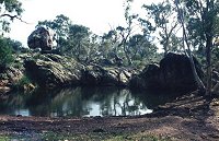Pool and "Death Rock" near Quorn