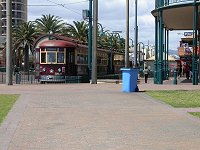a tram between Glenelg and the city
