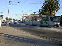 a tram at St.Kilda