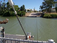 crossing river on a ferry