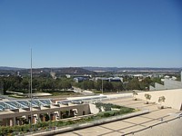 view from the roof of the Parliament House