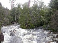Watersmeet - Hugel River on the left meeting Cuvier River on the right
