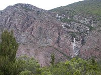 A waterfall on the cliff, ~ 10 km east of Queenstown
