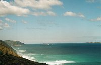 View of Green Islands and Stony Island from Bibbulmun Track near the Wind Farm