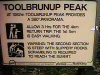 A sign at the car park