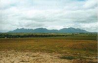 Isongerup Peak, Bluff Knoll and Mount Success from Chester Pass Road, 13 km north