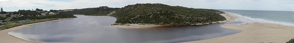Panorama of Moore River estuary