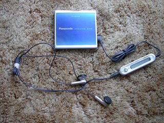 unit with the remote control and headphones