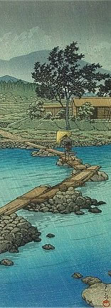 Hasui Kawase - Rain at Hatakudari